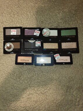 Maybelline Eyeshadow Singles 11 Total New Unopened